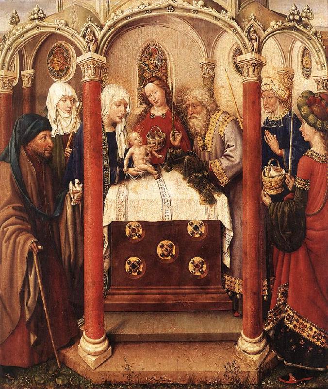 DARET, Jacques Altarpiece of the Virgin inx Sweden oil painting art